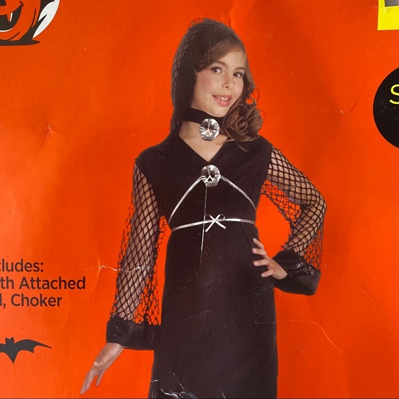 Bewitched Witch Girl Black Dress Chocker Costume M - Picture 2 of 6